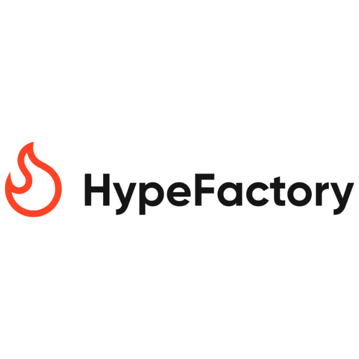 Logo of HypeFactory client of our PR agency