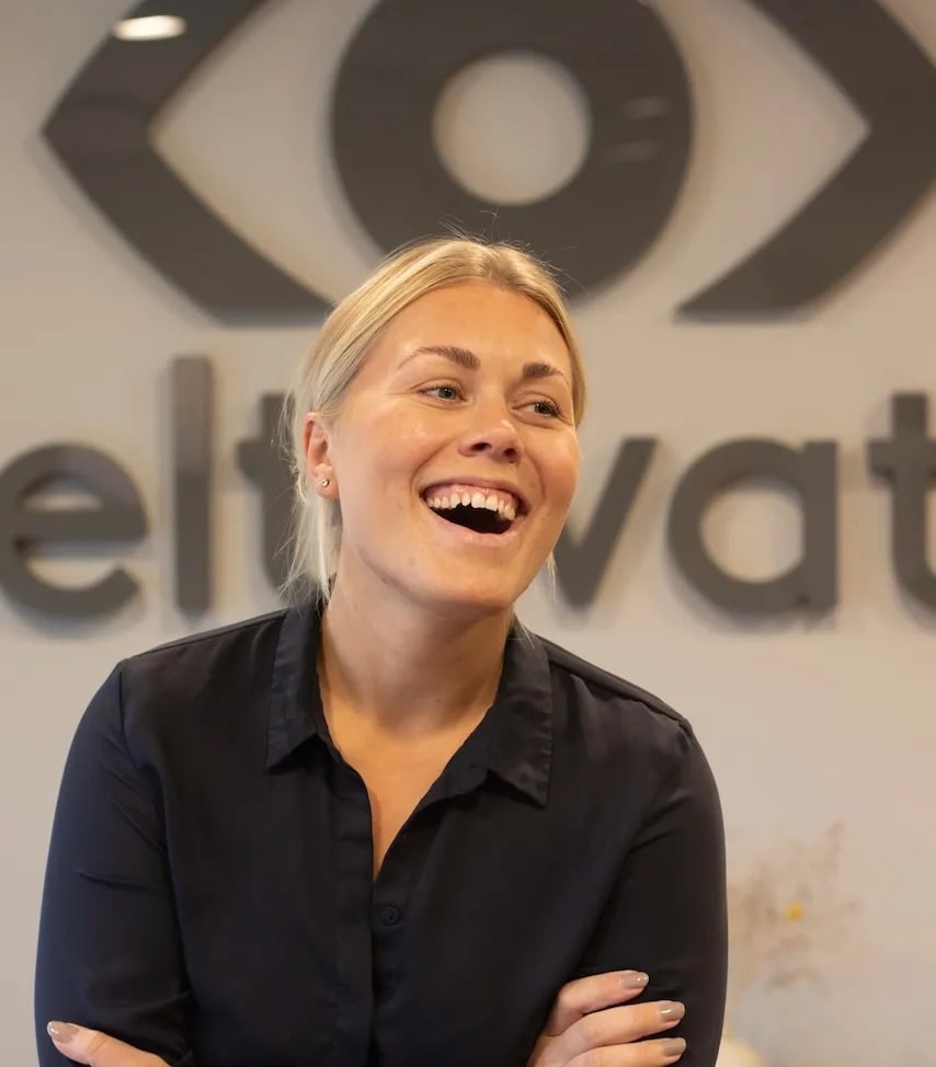 Fotografia de Frida Fors Wallsbeck, Marketing Manager da Meltwater, cliente da PRLab