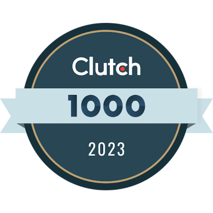 Prémio Clutch para as 1000 melhores agências.