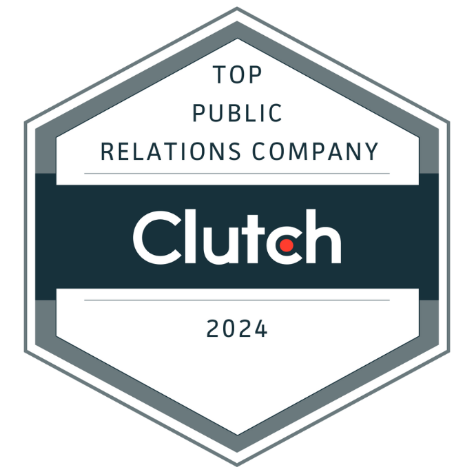 Prémio Clutch para a melhor agência de relações públicas de 2024.