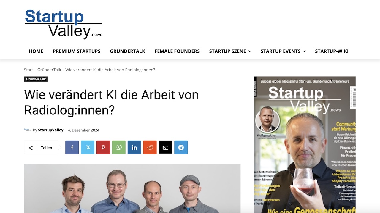 Press coverage in Startup Valley Magazine secured for the global company contextflow