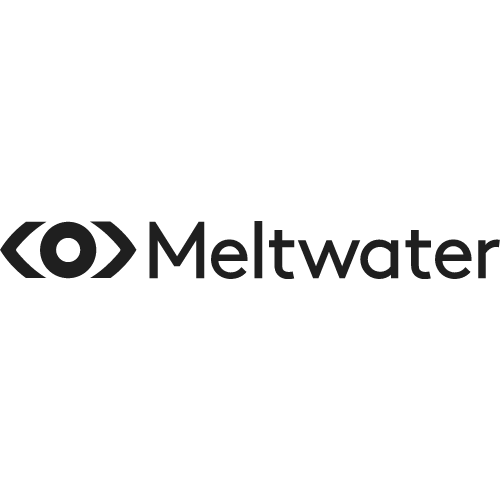 Logo de Meltwater, cliente de nuestra agencia de PR y relaciones con los medios