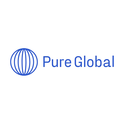Logo de Pure Global, cliente de nuestra agencia de relaciones públicas globlaes.