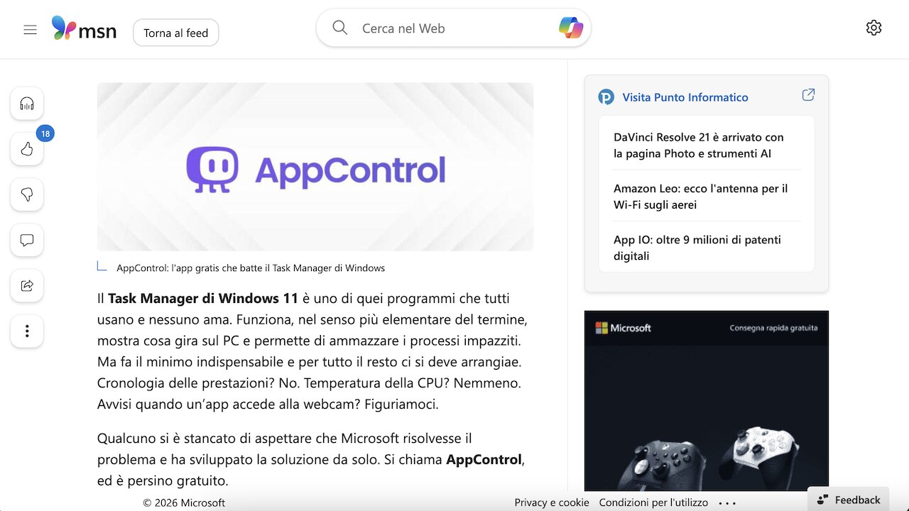 Press coverage at MSN Magazine secured for the global company AppControl